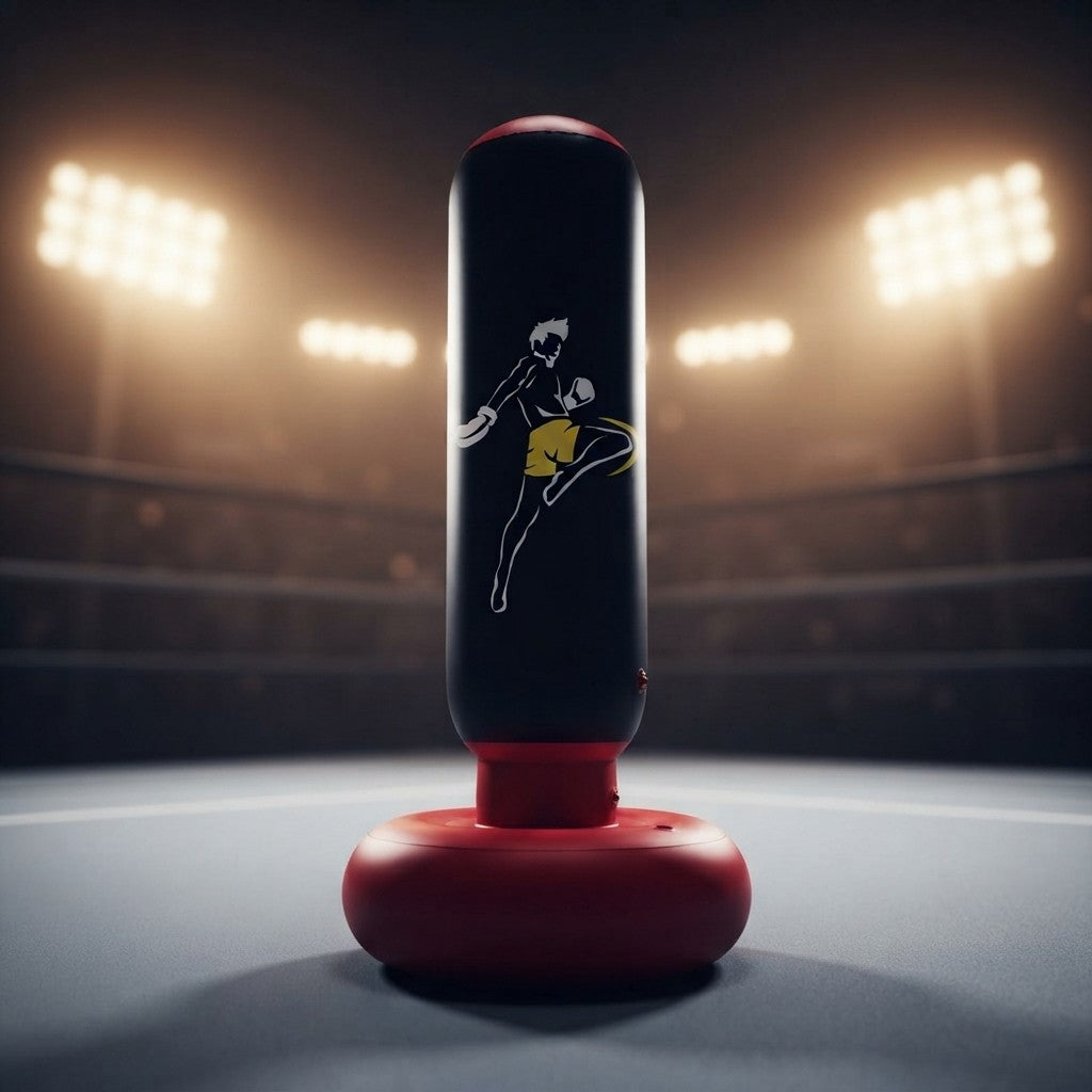 Inflatable Kids Punching Bag with Gloves